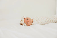 Hunnie Knit Headband Bow Copper Pearl Lil Tulips
