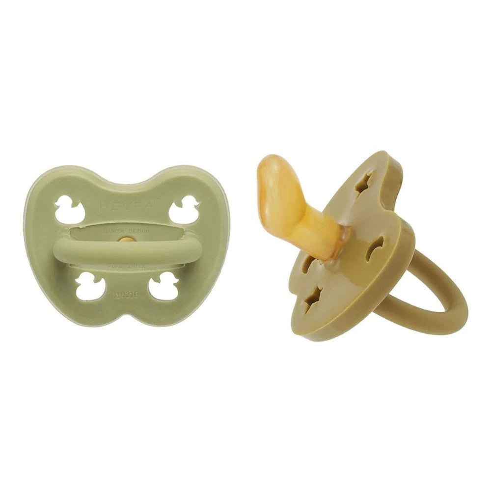 Hunter Green & Olive Orthodonic Pacifier 2 Pack (3-36 Months) Hevea Hevea Lil Tulips