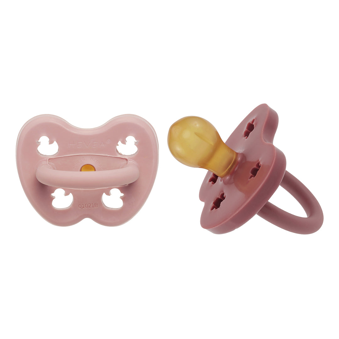 Blush & Rosewood Round Pacifier 2 Pack (3-36 Months)