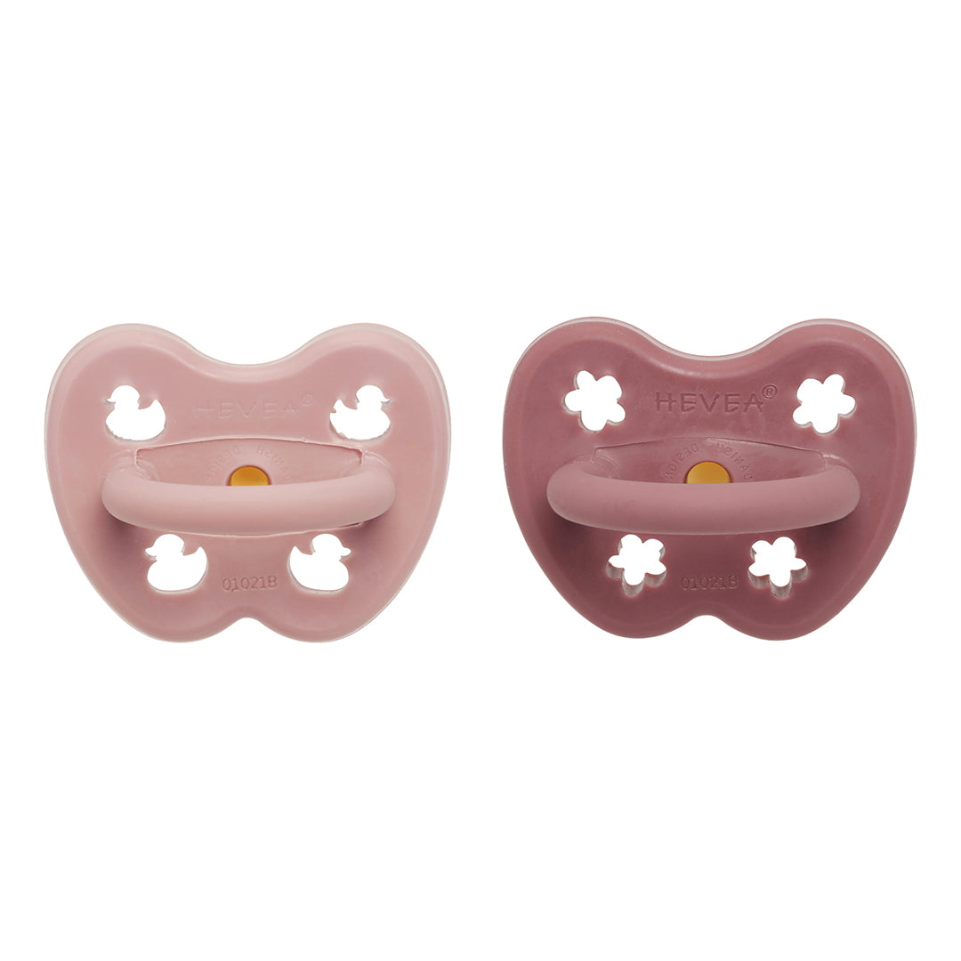 Blush & Rosewood Round Pacifier 2 Pack (3-36 Months)