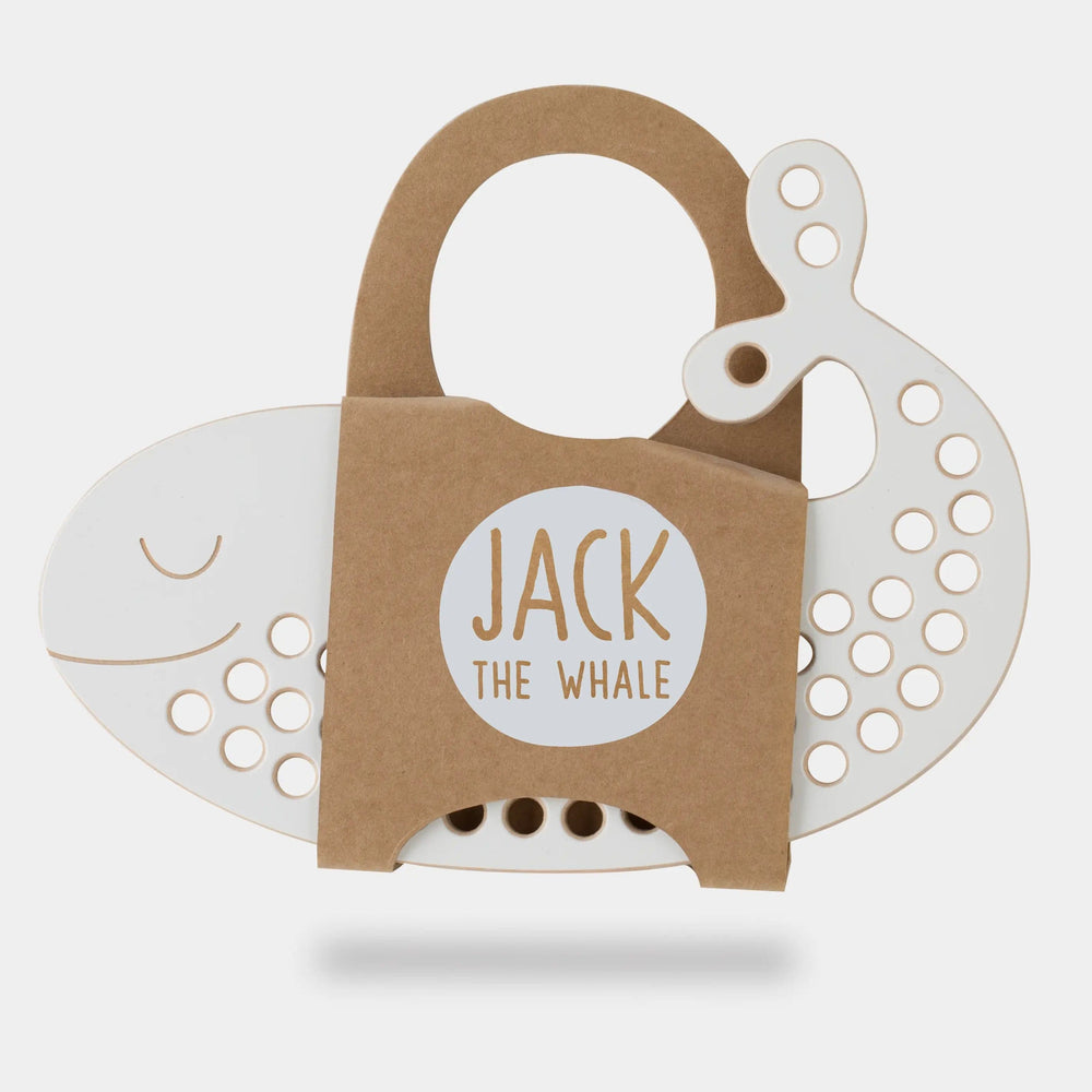 Jack the Whale, Wooden Lacing Toy Milin Lil Tulips