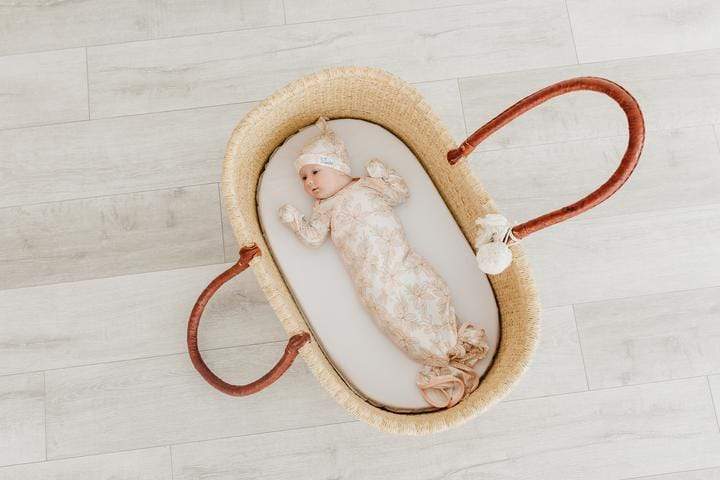 Kiana Newborn Knotted Gown Copper Pearl Lil Tulips