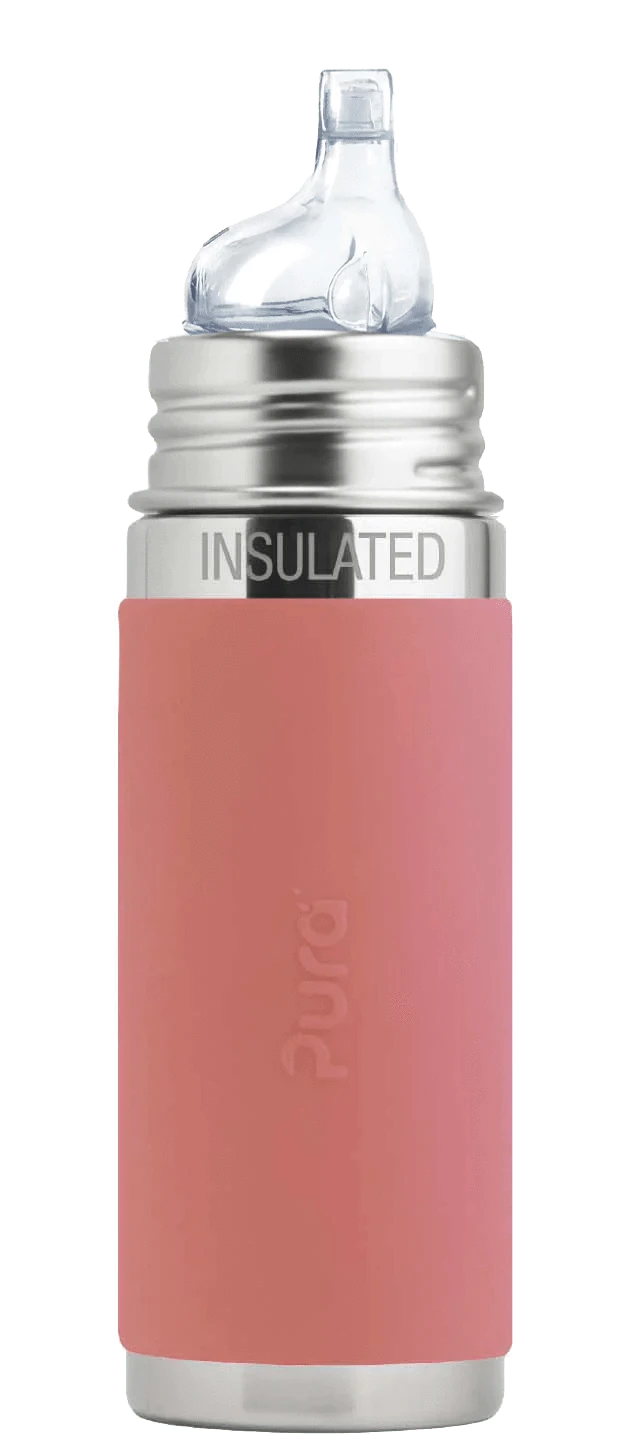 Kiki® 9oz Insulated Sippy Bottle - Rose Pura Stainless Pura Stainless Lil Tulips