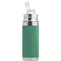 Kiki® 9oz Insulated Straw Bottle Mint Sleeve Pura Stainless Pura Stainless Lil Tulips