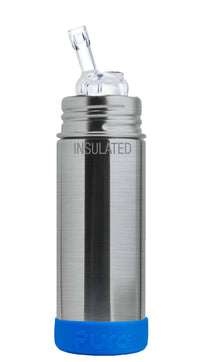 Kiki™ 9oz Insulated Straw Bottle, Stainless Steel Kids Straw Bottle