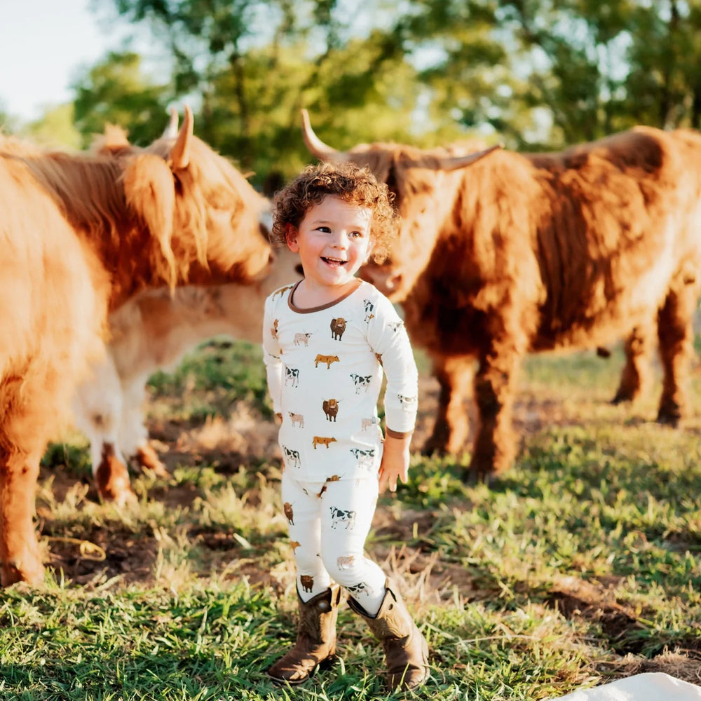 Toddler Pajama Set in Moo