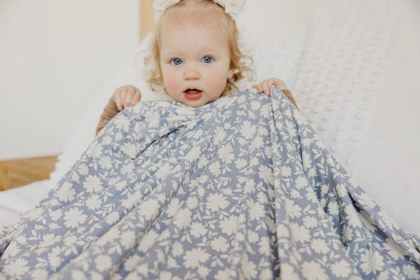 Lacie Knit Swaddle Blanket Copper Pearl Lil Tulips
