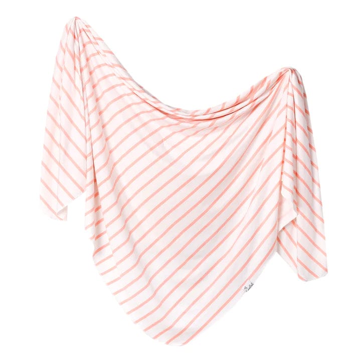 Lainey Knit Swaddle Blanket Copper Pearl Lil Tulips