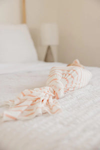 Lainey Knit Swaddle Blanket Copper Pearl Lil Tulips