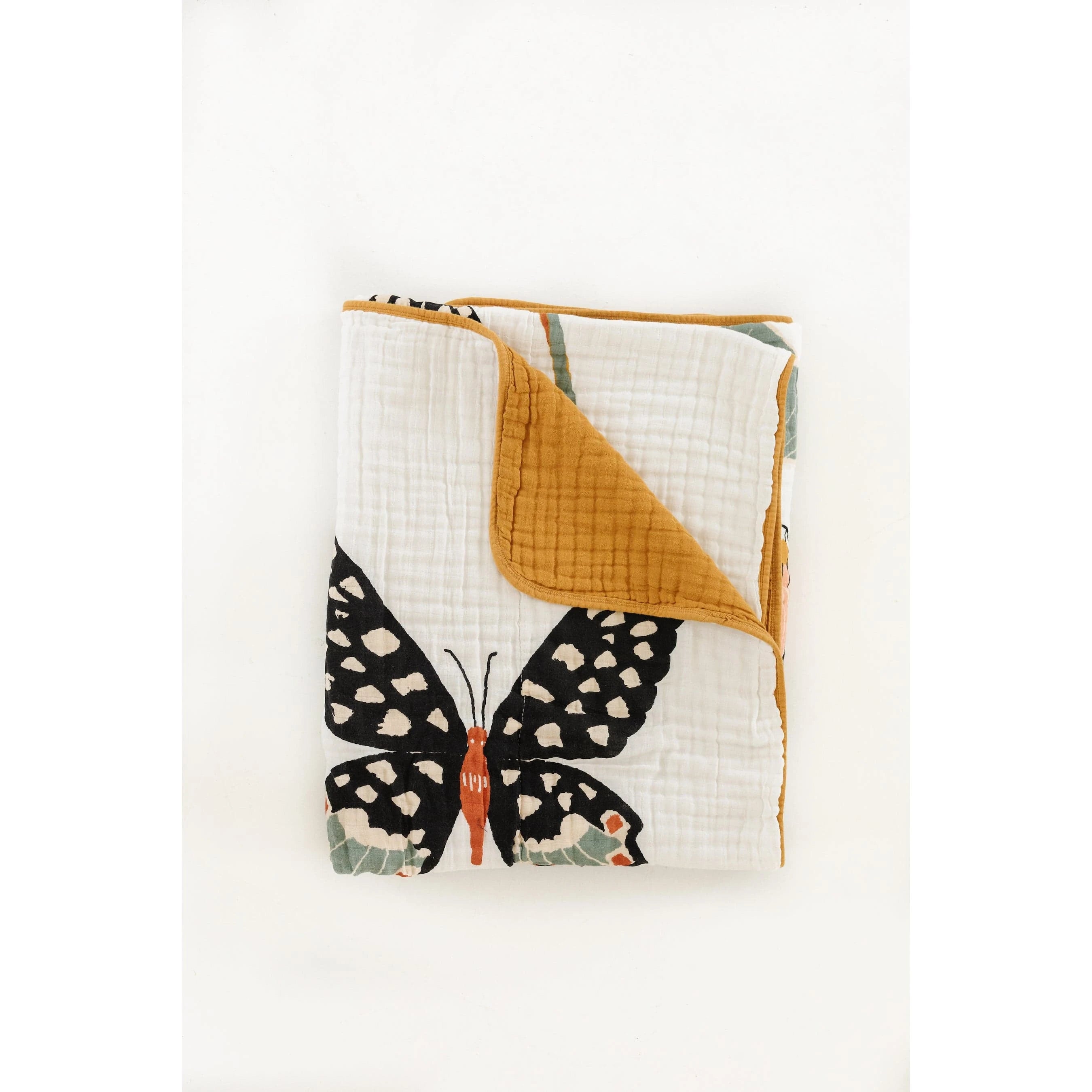 Large Butterfly Collector Throw Blanket Clementine Kids Blankets Lil Tulips