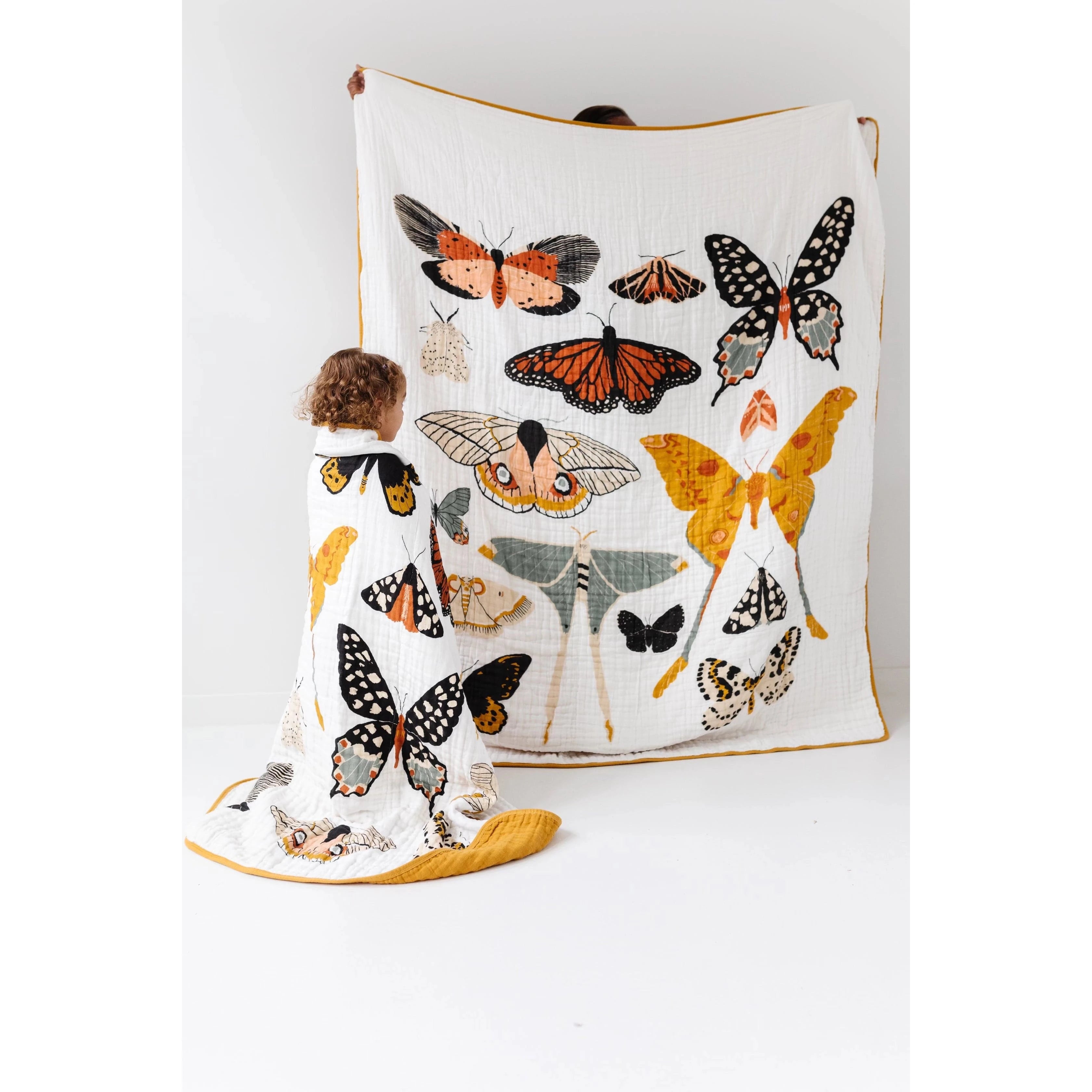 Large Butterfly Collector Throw Blanket Clementine Kids Blankets Lil Tulips