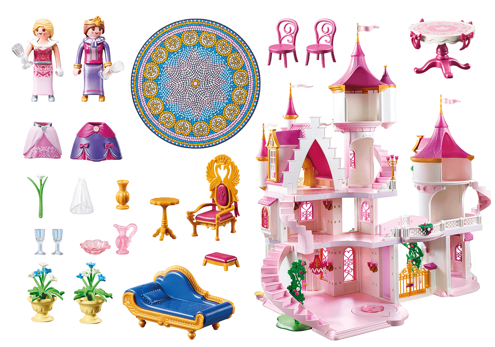 Large Princess Castle Playmobil Lil Tulips