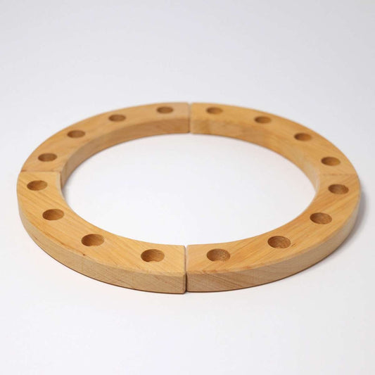 Large Wooden Birthday Ring Natural Grimm's Lil Tulips