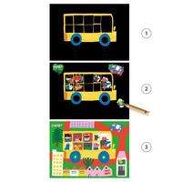 Learning about Vehicles Scratch Cards Djeco Lil Tulips