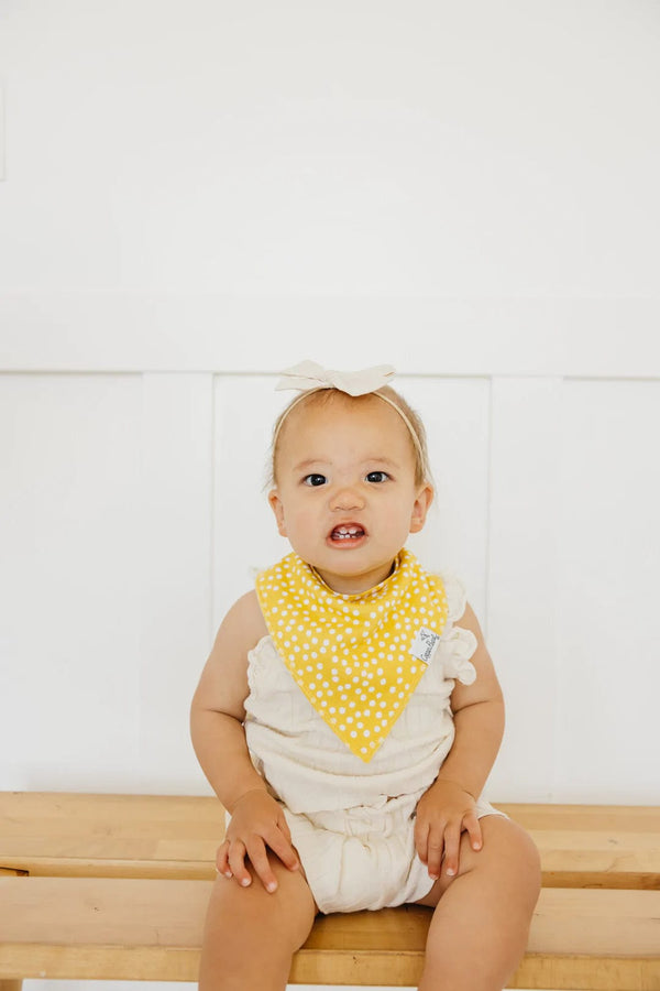 Lemon Bandana Bibs Copper Pearl Lil Tulips