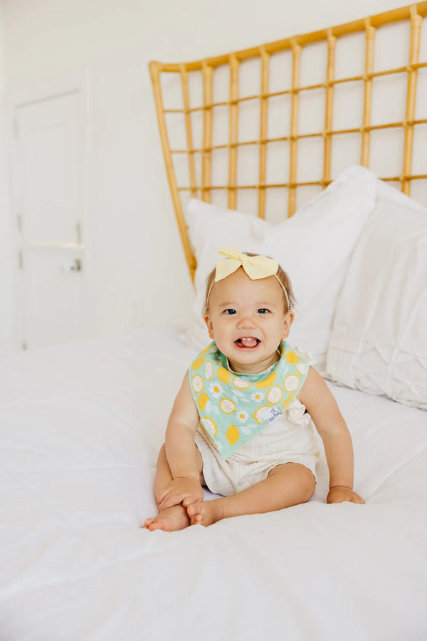 Lemon Bandana Bibs Copper Pearl Lil Tulips