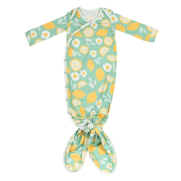 Lemon Newborn Knotted Gown Copper Pearl Lil Tulips