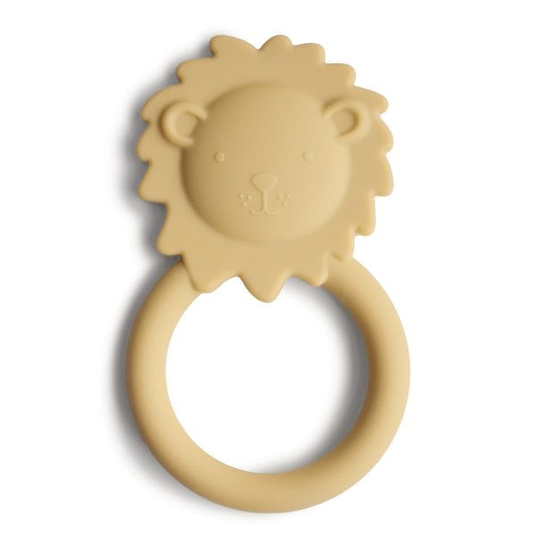 Lion Teether (Soft Yellow) Mushie Lil Tulips