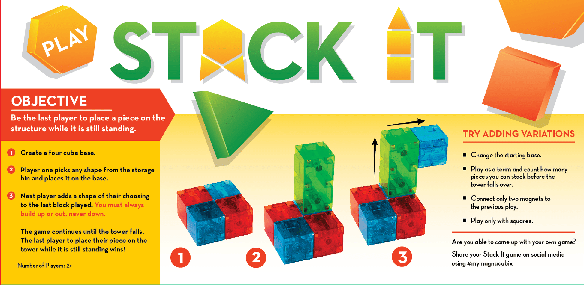 Magna Qubix 85 Piece Set Magna Tiles
