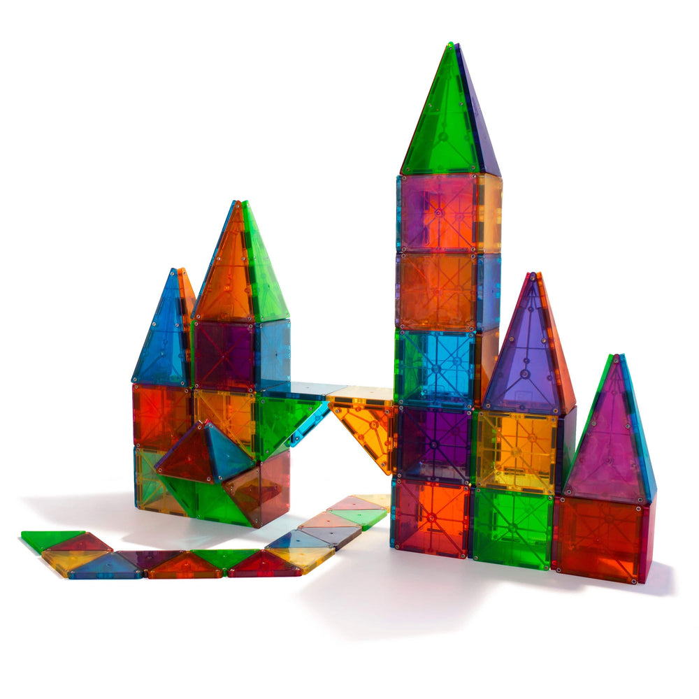 Magna-Tiles® Clear Colors 100 Piece Set Magna-Tiles Lil Tulips