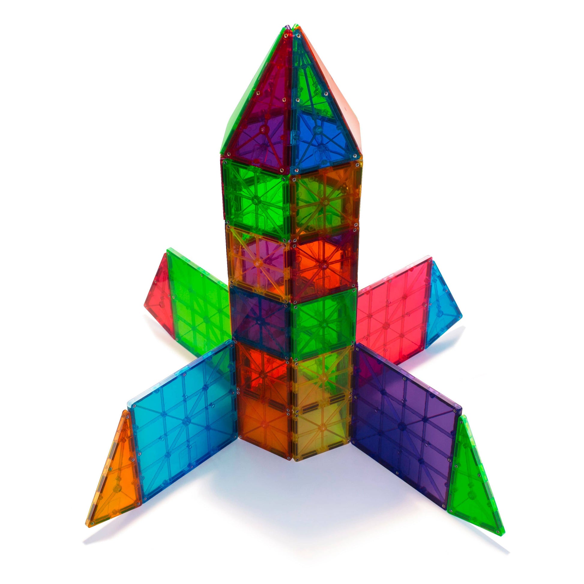 Magna-Tiles® Clear Colors 100 Piece Set Magna-Tiles Lil Tulips