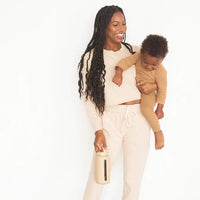 Mama Bottle | The Hydration Tracking Water Bottle for Pregnancy & Nursing (27oz) - Sand bink Water Bottles Lil Tulips