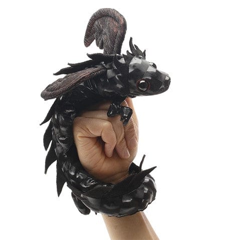 Midnight Dragon Wristlet Puppet Folkmanis Puppets Folkmanis Puppets Lil Tulips