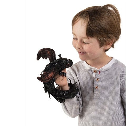 Midnight Dragon Wristlet Puppet Folkmanis Puppets Folkmanis Puppets Lil Tulips