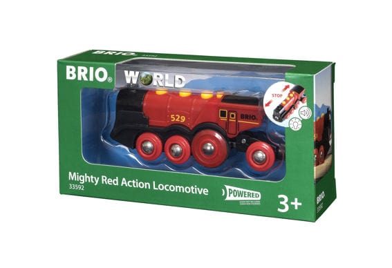 Mighty Red Action Locomotive Brio Model Trains & Train Sets Lil Tulips