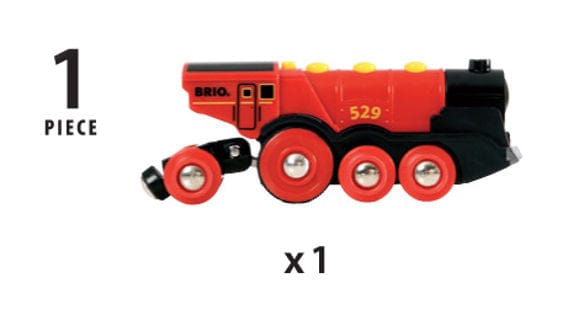 Mighty Red Action Locomotive Brio Model Trains & Train Sets Lil Tulips