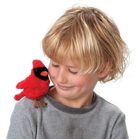 Mini Cardinal Finger Puppet Folkmanis Puppets Folkmanis Puppets Lil Tulips