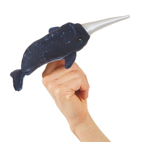 Mini Narwhal Finger Puppet Folkmanis Puppets Folkmanis Puppets Lil Tulips