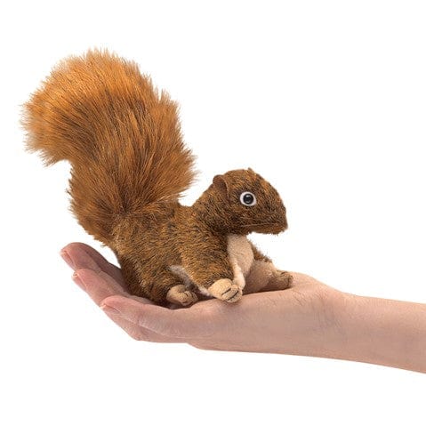 Mini Squirrel, Red Finger Puppet Folkmanis Puppets Folkmanis Puppets Lil Tulips