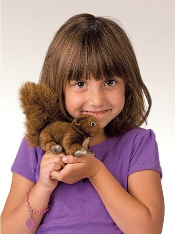 Mini Squirrel, Red Finger Puppet Folkmanis Puppets Folkmanis Puppets Lil Tulips