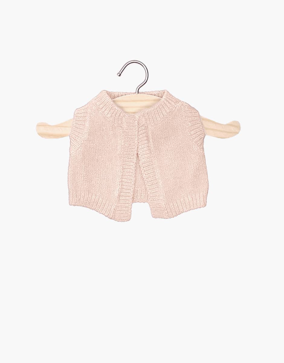 Léonie knitted cardigan pink baby Doll Clothing