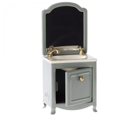 Mouse Sink Dresser with Mirror - Dark Mint Maileg Lil Tulips