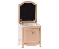 Mouse Sink Dresser with Mirror - Dark Powder Maileg Lil Tulips