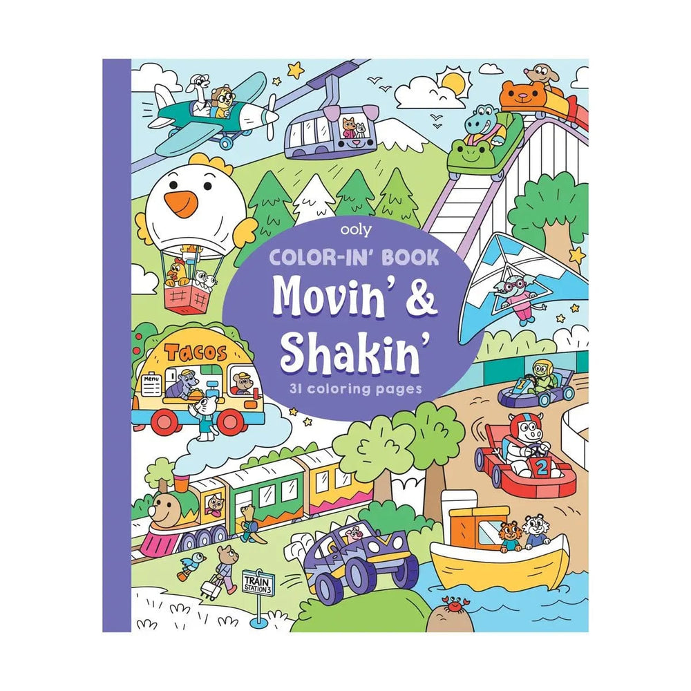Movin' & Shakin' Color-in' Book OOLY Lil Tulips