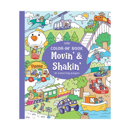 Movin' & Shakin' Color-in' Book OOLY Lil Tulips