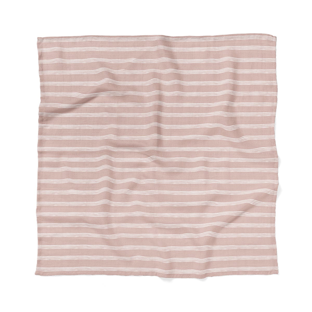 Muslin Swaddle Baby Blanket – Stripe Smoke Rose Mini Wander Lil Tulips