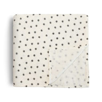 Muslin Swaddle Blanket Organic Cotton (Black Daisy) Mushie Lil Tulips