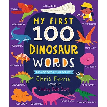 My First 100 Dinosaur Words - Board Book (Padded) SourceBooks Lil Tulips