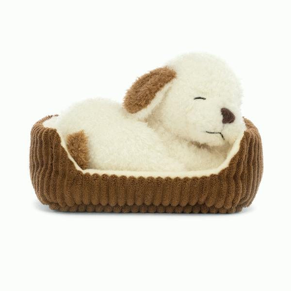 Napping Nipper Dog JellyCat Stuffed Animals Lil Tulips