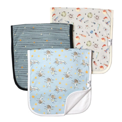 Neil Burp Cloth Set Copper Pearl Lil Tulips
