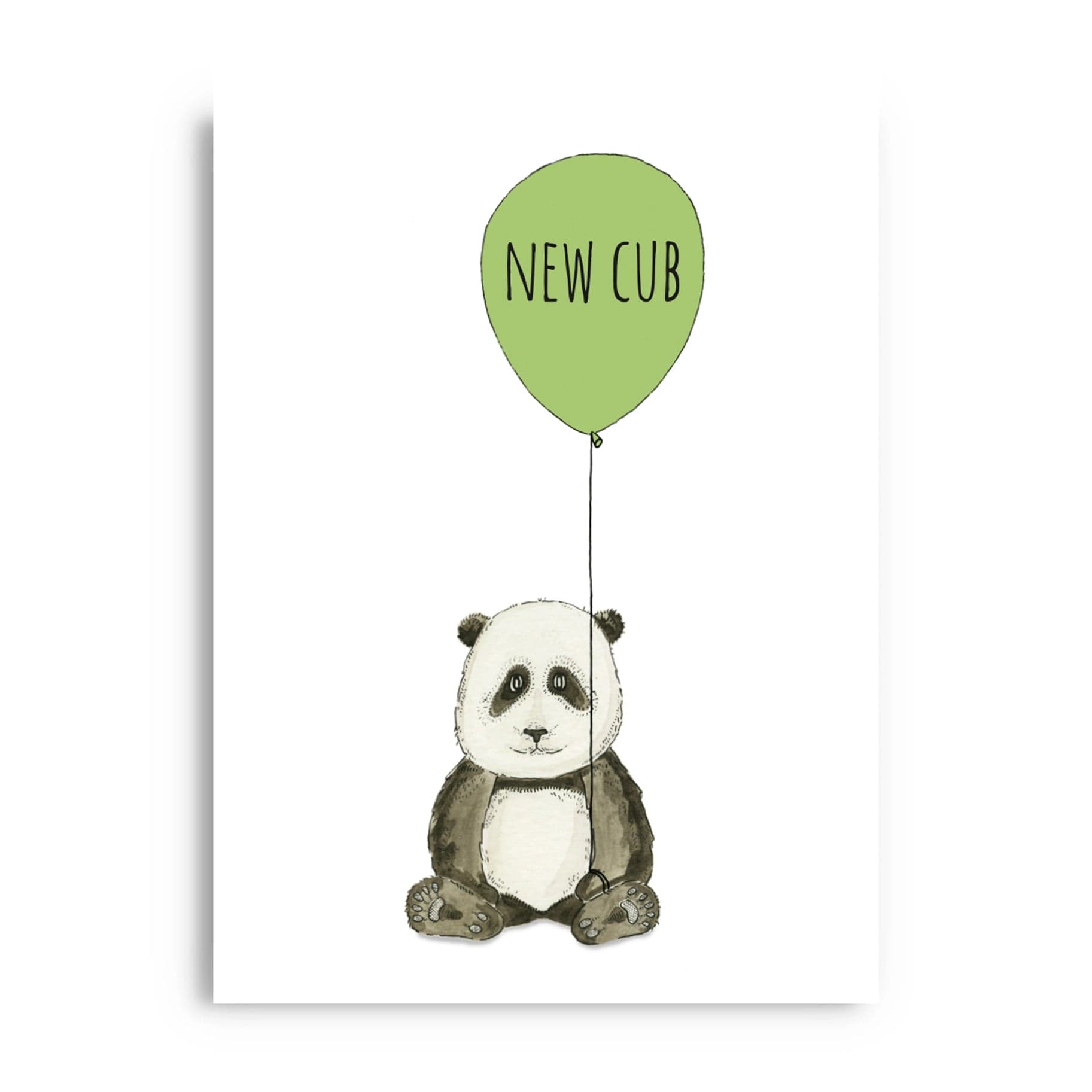 New Baby Card I Panda Fearless Flamingo Greeting & Note Cards Lil Tulips