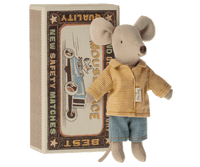 NEW Big Brother Mouse in Matchbox Maileg Lil Tulips