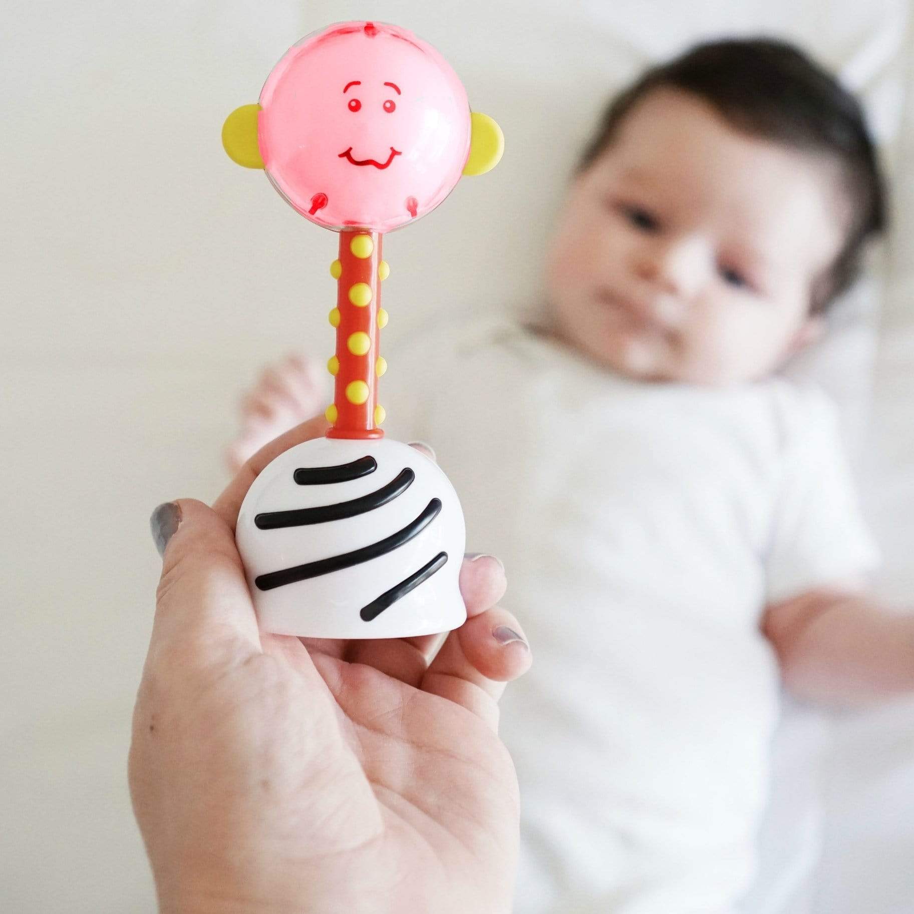 NogginStik Developmental Light-up Rattle Smartnoggin Smartnoggin Lil Tulips