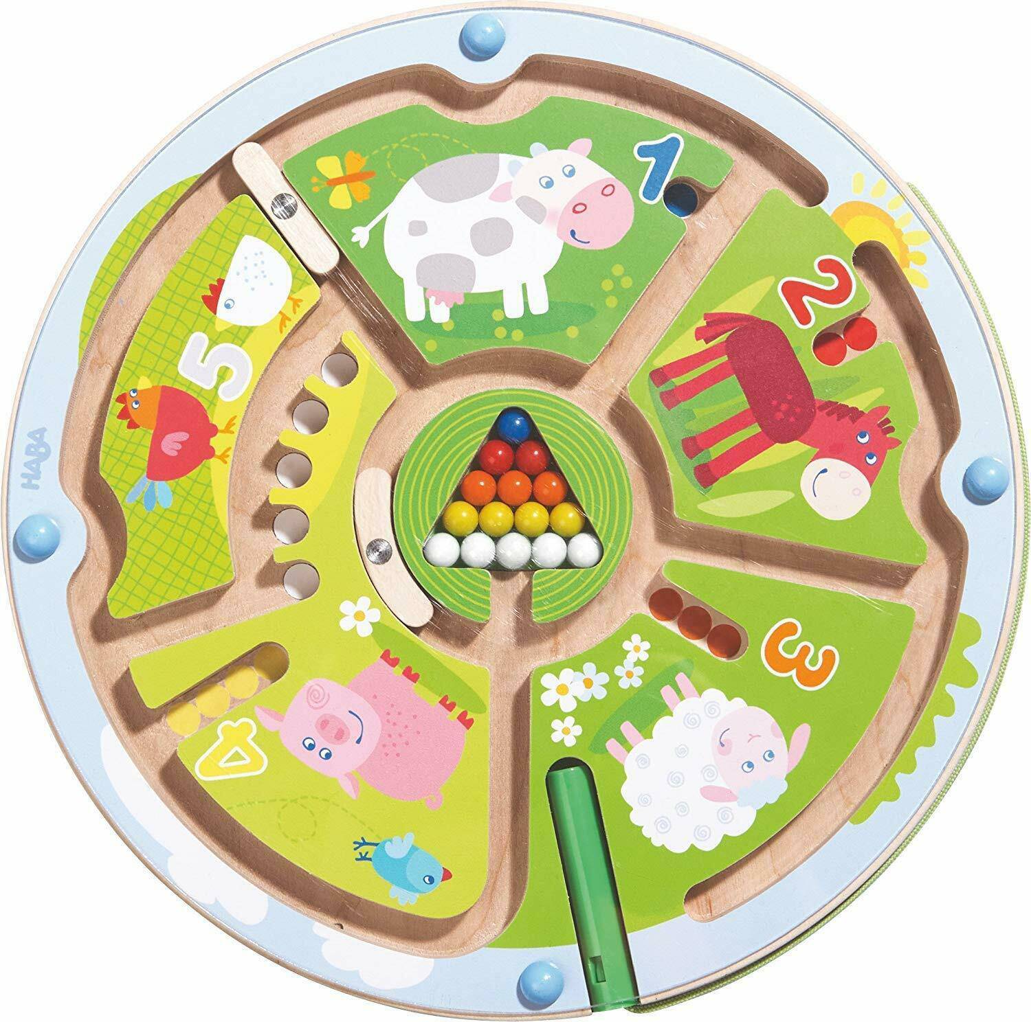 Number Maze Magnetic Game haba Lil Tulips
