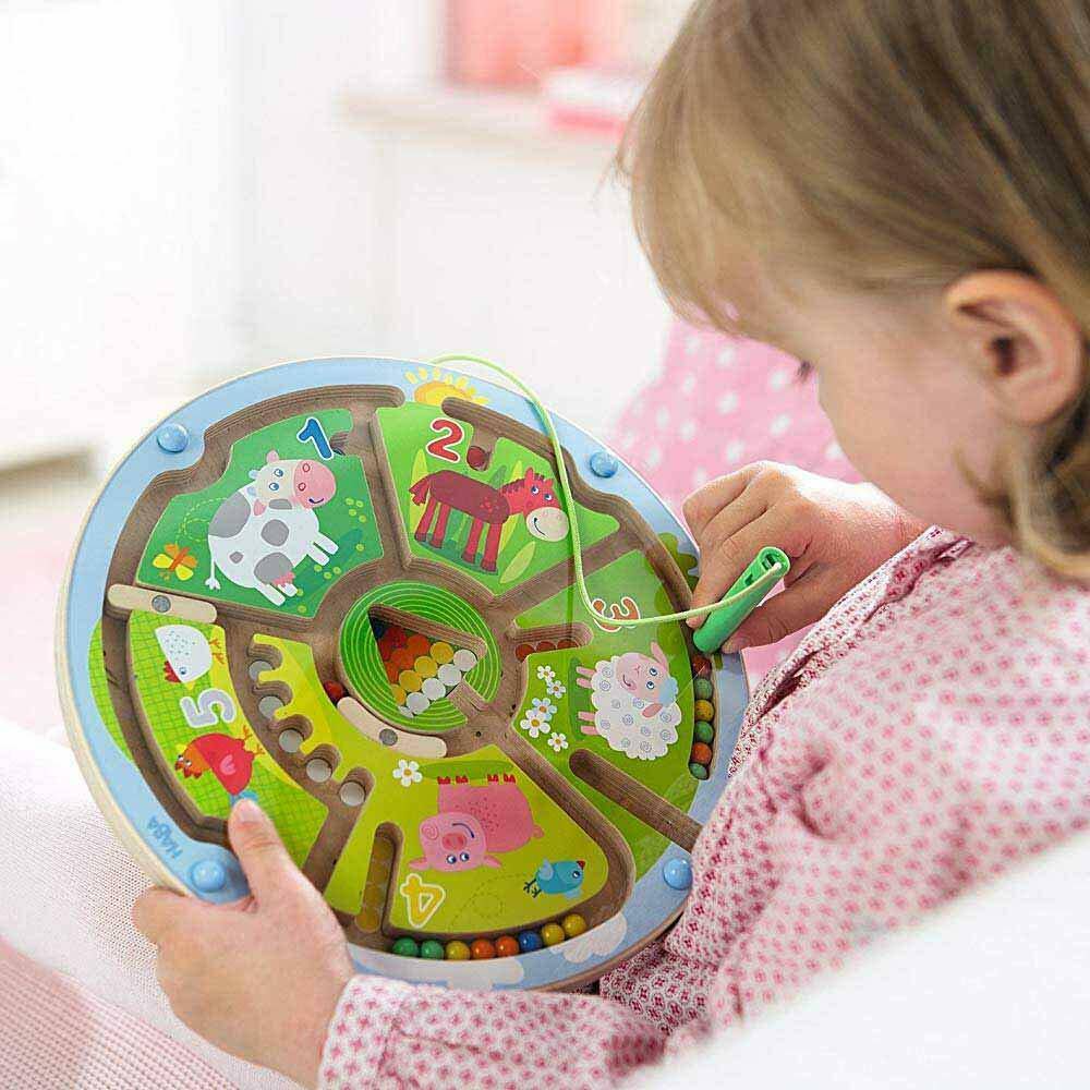 Number Maze Magnetic Game haba Lil Tulips