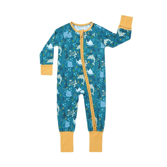 Ocean Friends Sea Animals Bamboo Baby Pajamas Emerson and Friends Baby & Toddler Clothing Lil Tulips